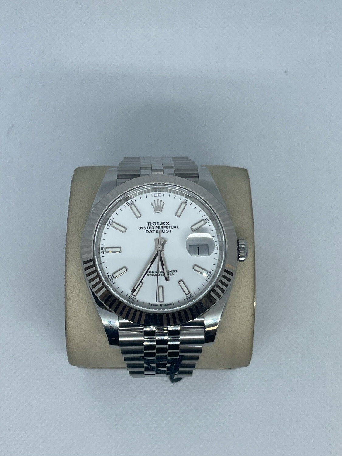 2023 Datejust 41mm SS Fluted Bezel White Stick Dial