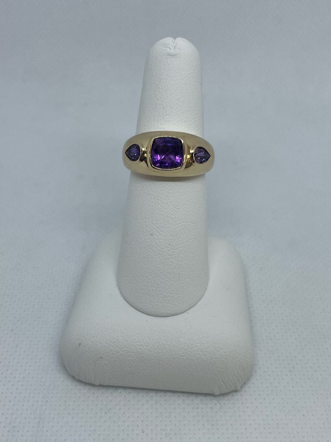 14k YG Amethyst Ring
