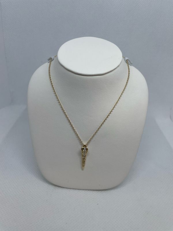 14k YG Snake Necklace