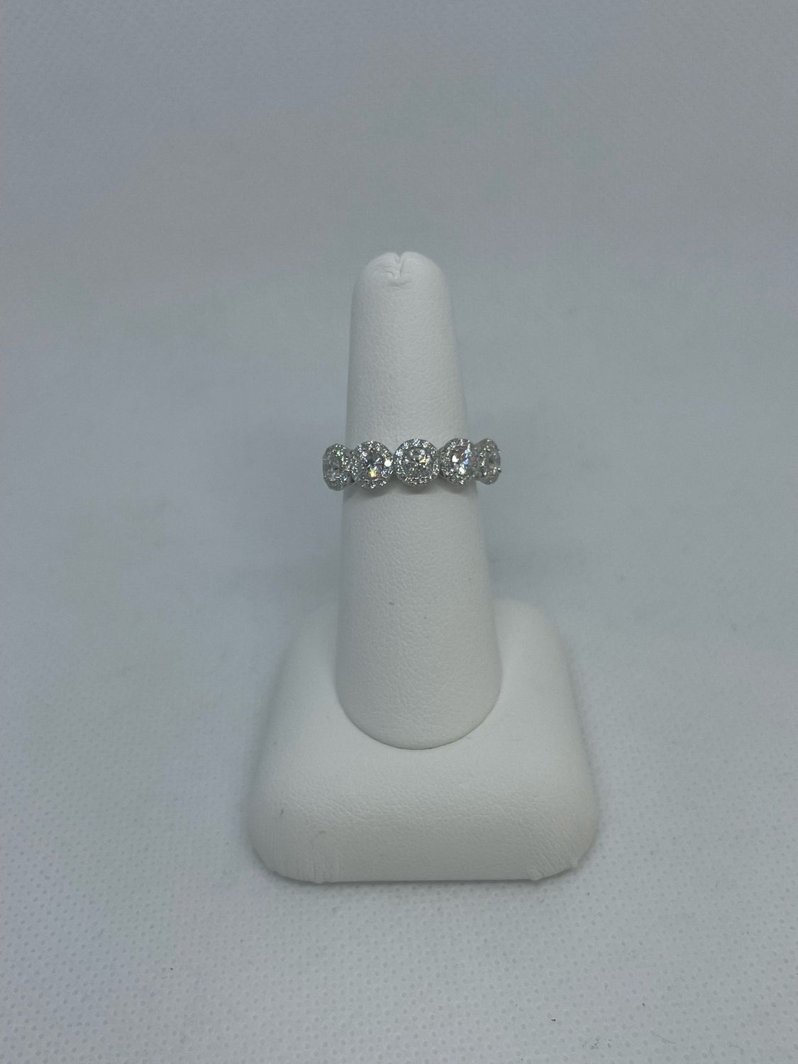 PT 1.17ct 5 Stone Halo Set