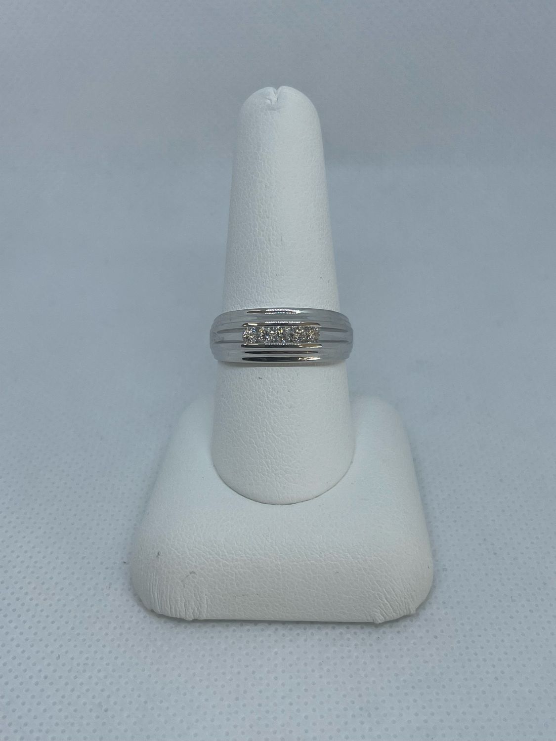 10k 0.25 Ct Men’s Rings In Yellow And White Gold