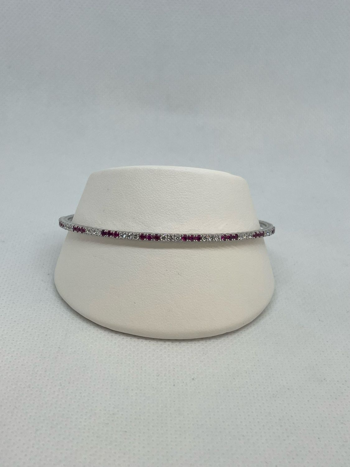 14kw Dia And Ruby Bangle