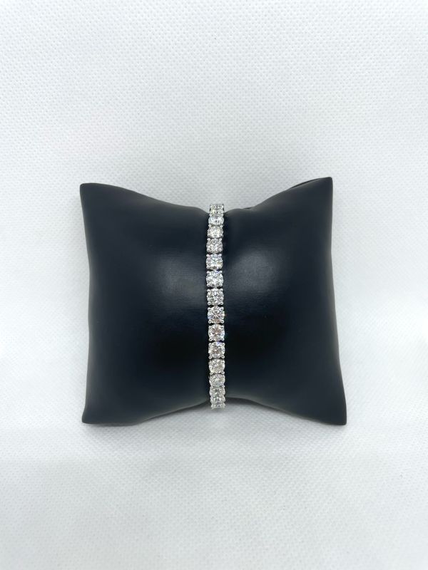 14k Wg 17 Carat LAB Tennis