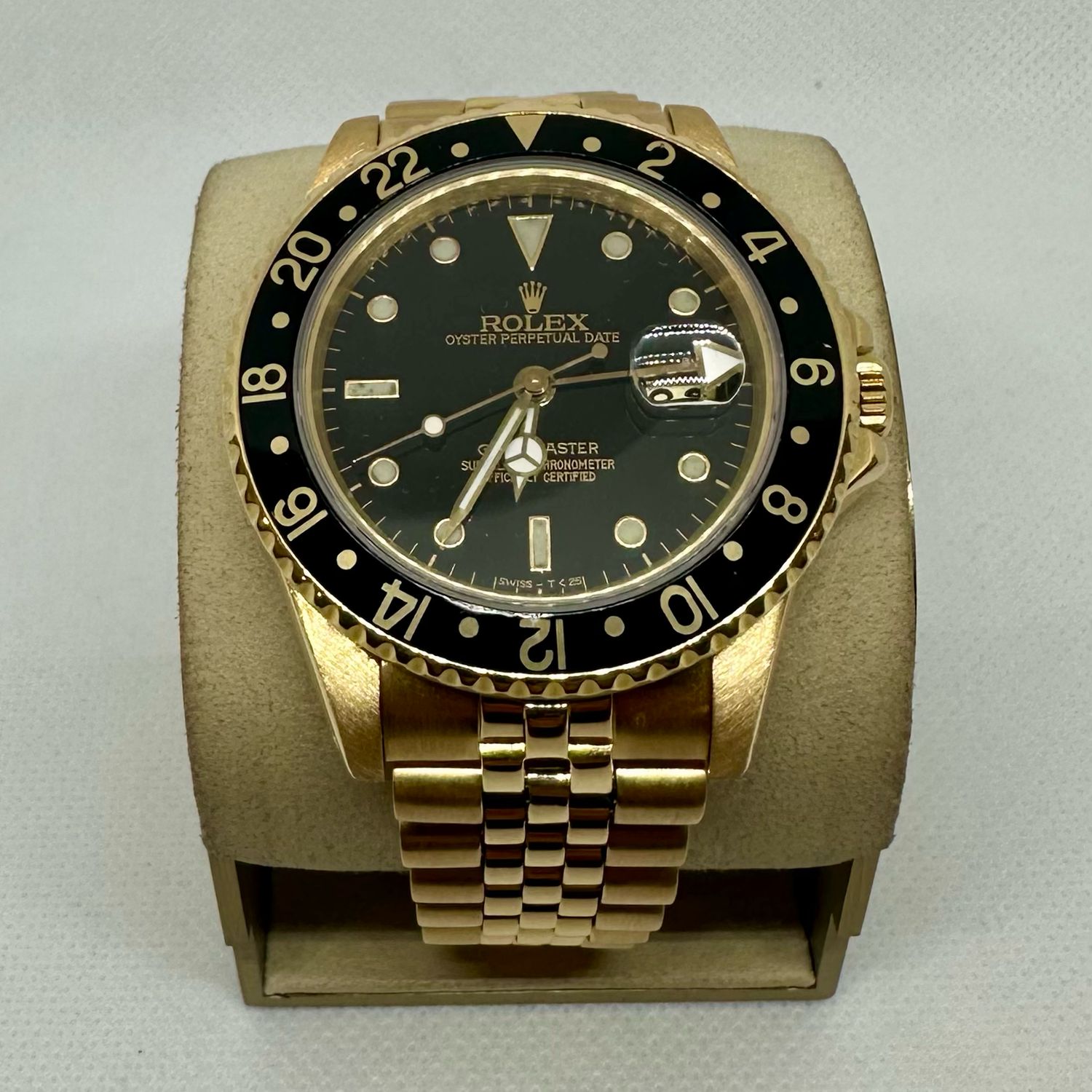 1980 Rolex GMT Master All Gold on Jubilee Bracelet