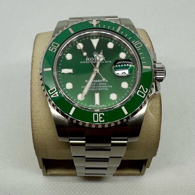 2019 Rolex Submariner Green Dial and Bezel “Hulk” DISCONTINUED Complete Set