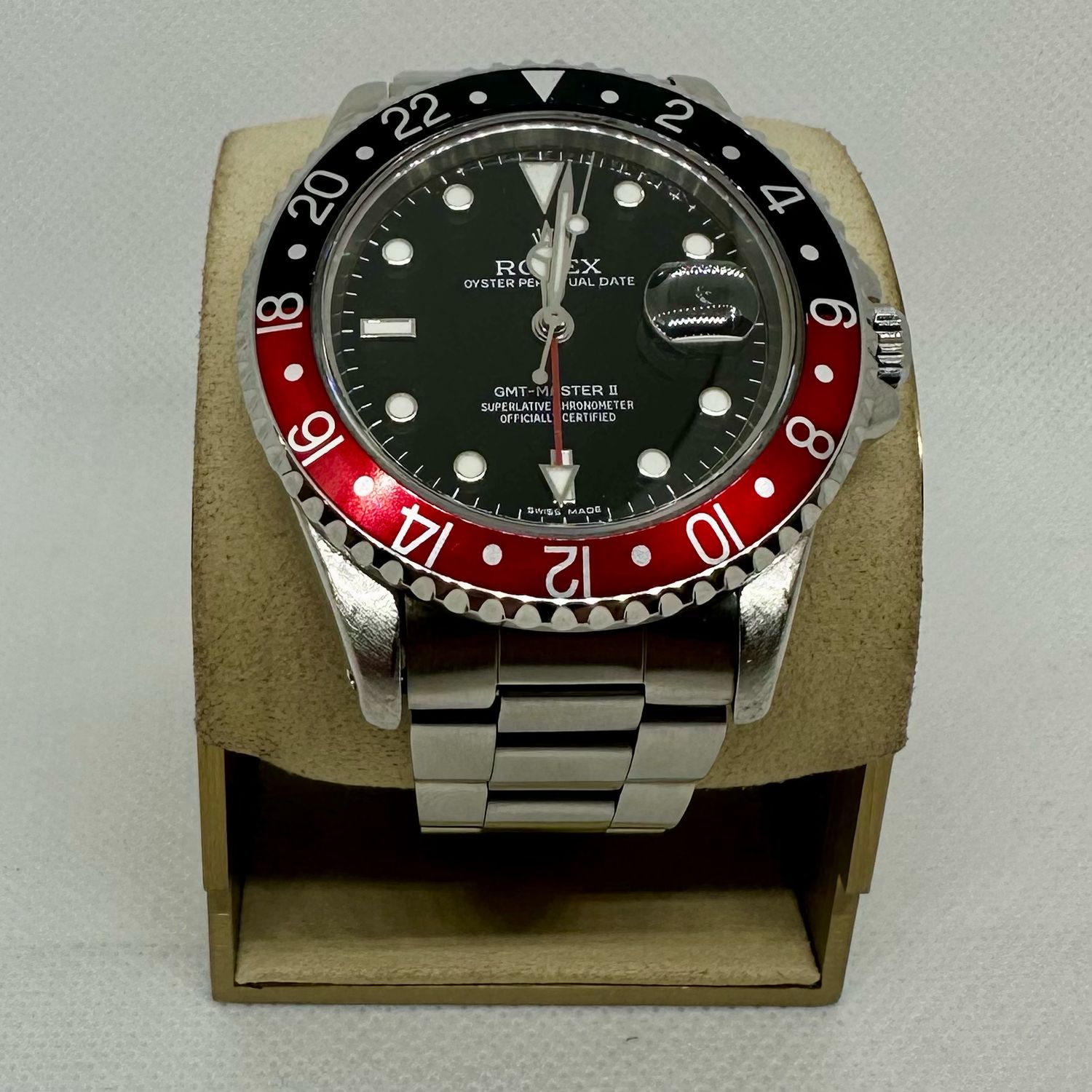 1993 Rolex GMT Master II Red/Black Bezel “Coke”