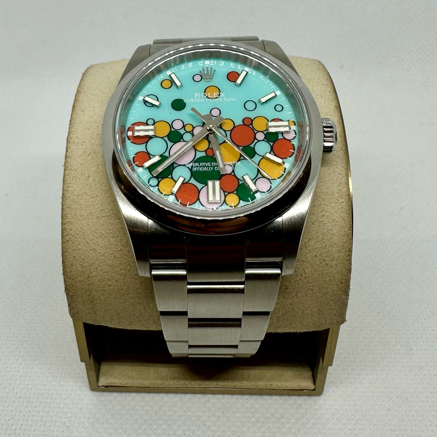 2001 Rolex Oyster Perpetual 36mm AM Celebration Dial
