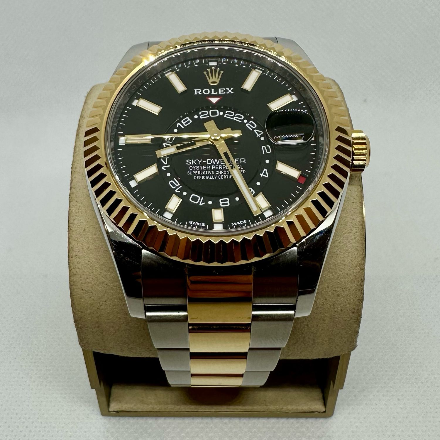 2019 Rolex SkyDweller Two tone Black Dial