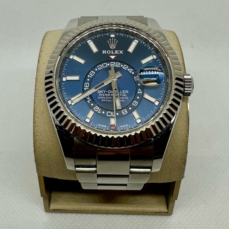 2019 Rolex Skydweller Steel Blue Dial on Oyster Bracelet