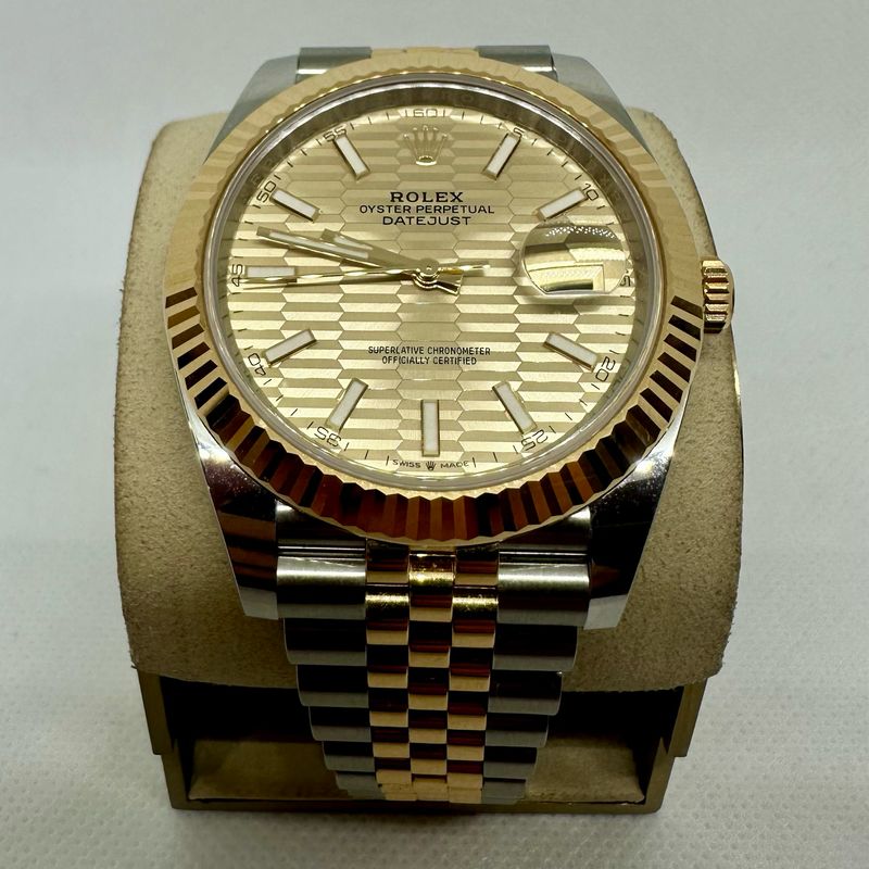 2023 Datejust 41mm Two tone Champagne Motif Dial DISCONTINUED
