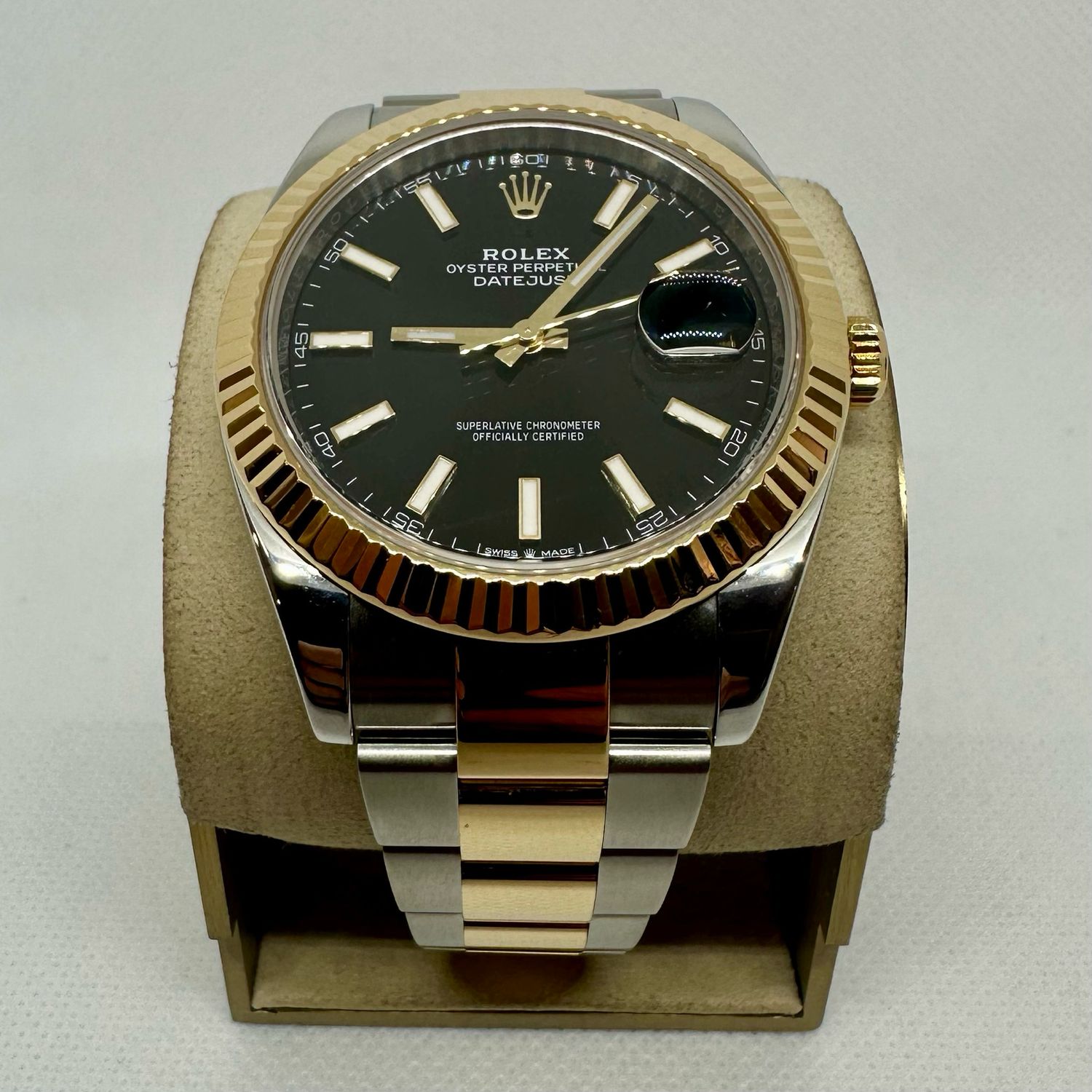 2021 Rolex Datejust 41mm Two tone Black Dial