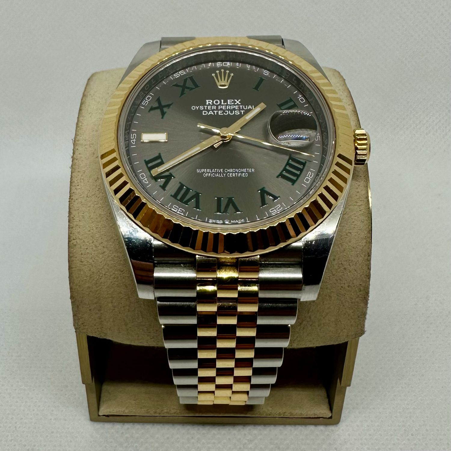 2019 Rolex Datejust 41mm Two tone Wimbledon Dial