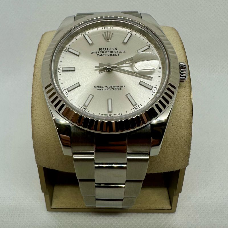 2019 Rolex Datejust 41mm Silver Dial