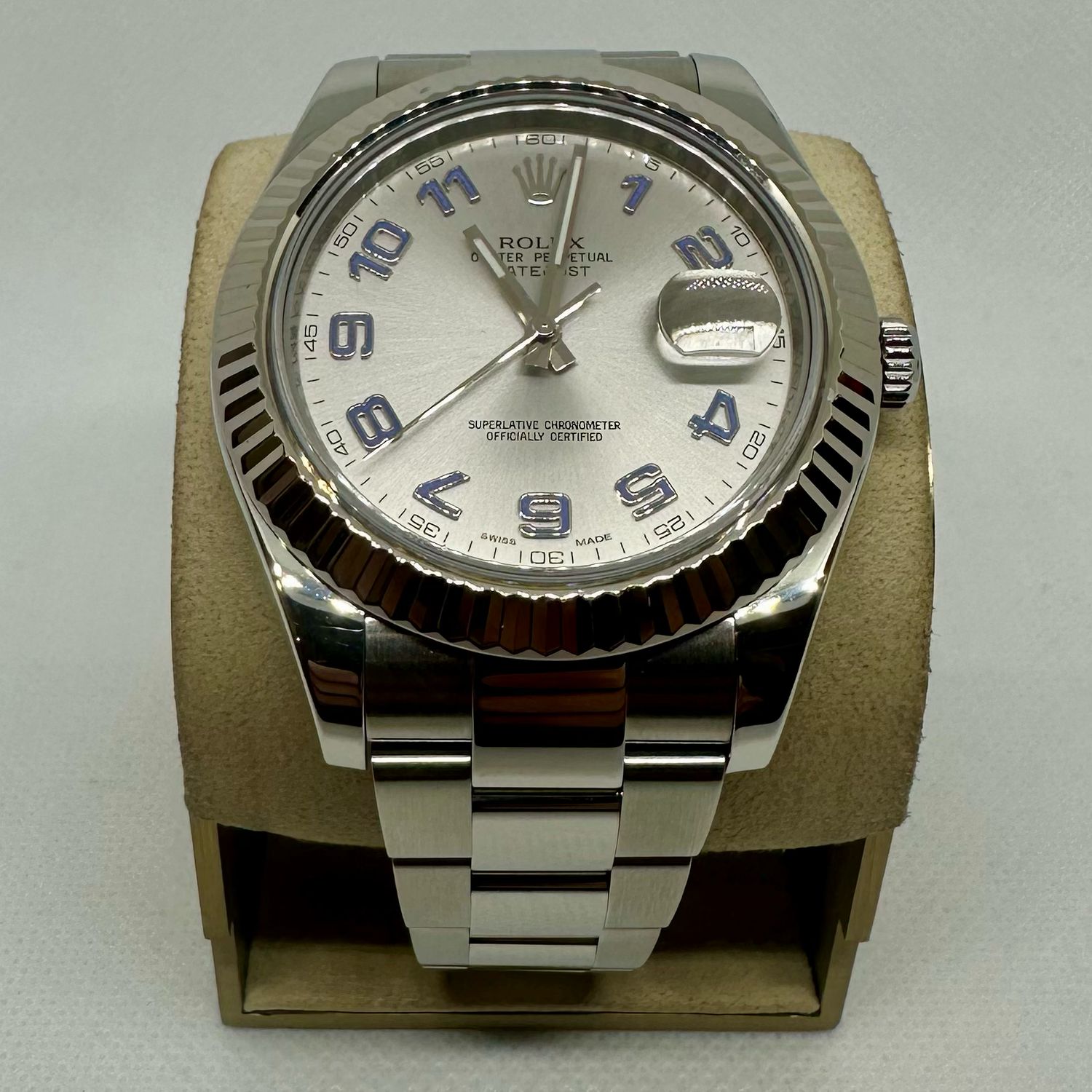 2010 Rolex Datejust 41mm DISCONTINUED Arabic Dial