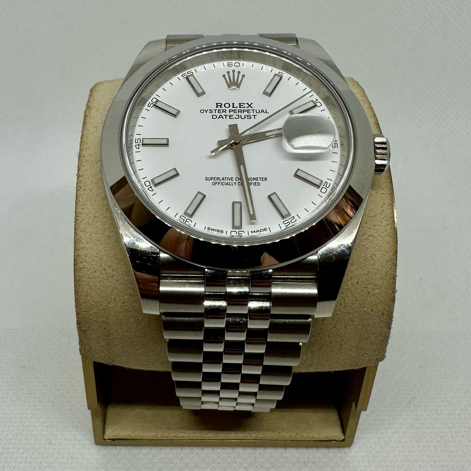 2018 Rolex Datejust 41mm White Dial