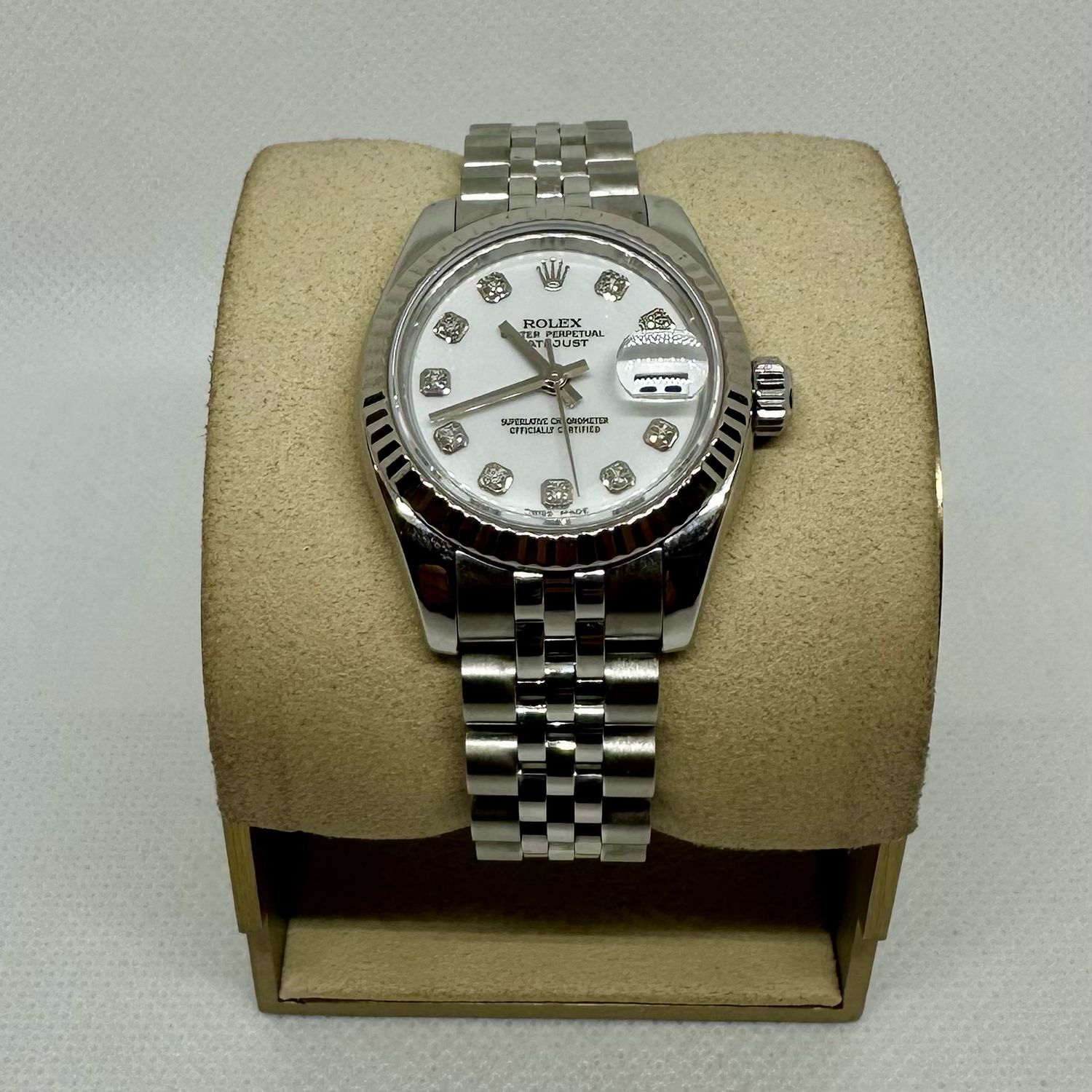 2006 Rolex Datejust 26mm White Diamond Dial