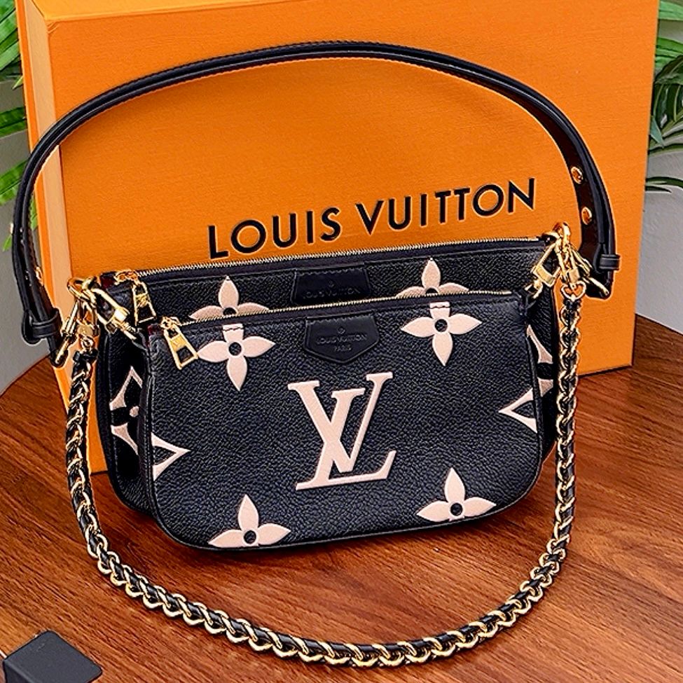 Authentic Louis Vuitton Multi Pouch BiColor Crossbody Bag (LIKE NEW)