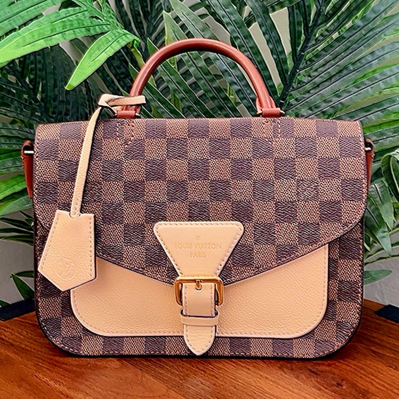 Authentic Louis Vuitton Damier Ebene Beaumarchais Bag (LIKE NEW)