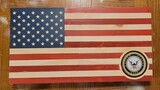 United States Flag w/Military Insignia