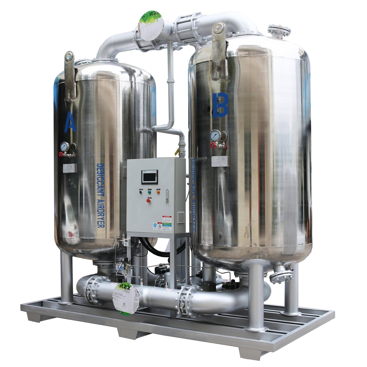 Stainless Steel Material Two Towers Desiccant Air Dryer