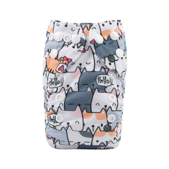 Pañal RN/ c 1 INSERTO Alvababy - Gatitos