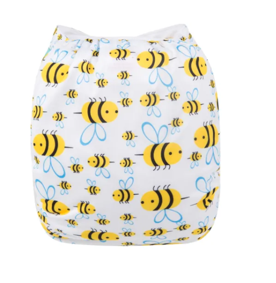 Pañal de tela Abejitas ( Alva Baby)