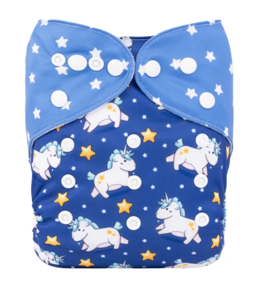 Pañal de tela Bebe Unicornio (Alva Baby)