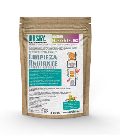 Detergente Husky- 1kg aroma flores y frutas
