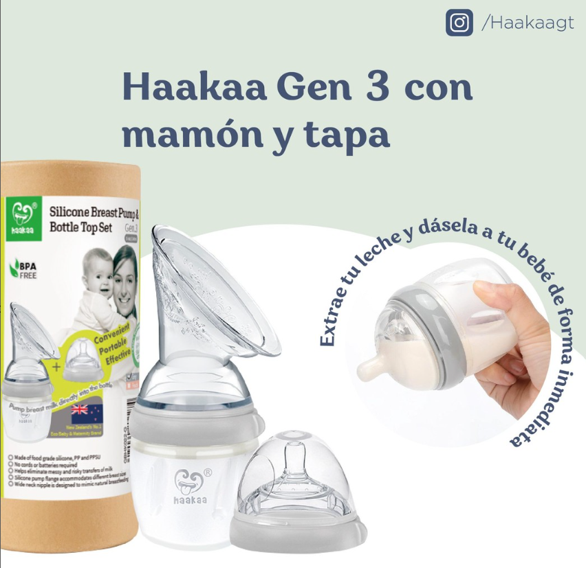 2 EN 1 / Extractor manual de leche y biberón 160ml / Haakaa