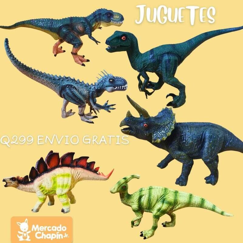Colección de 6 dinosaurios (Todos rugen) Envio gratis