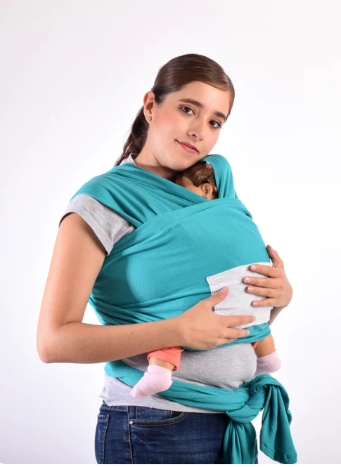 Fular portabebe 100% algodon- Esmeralda