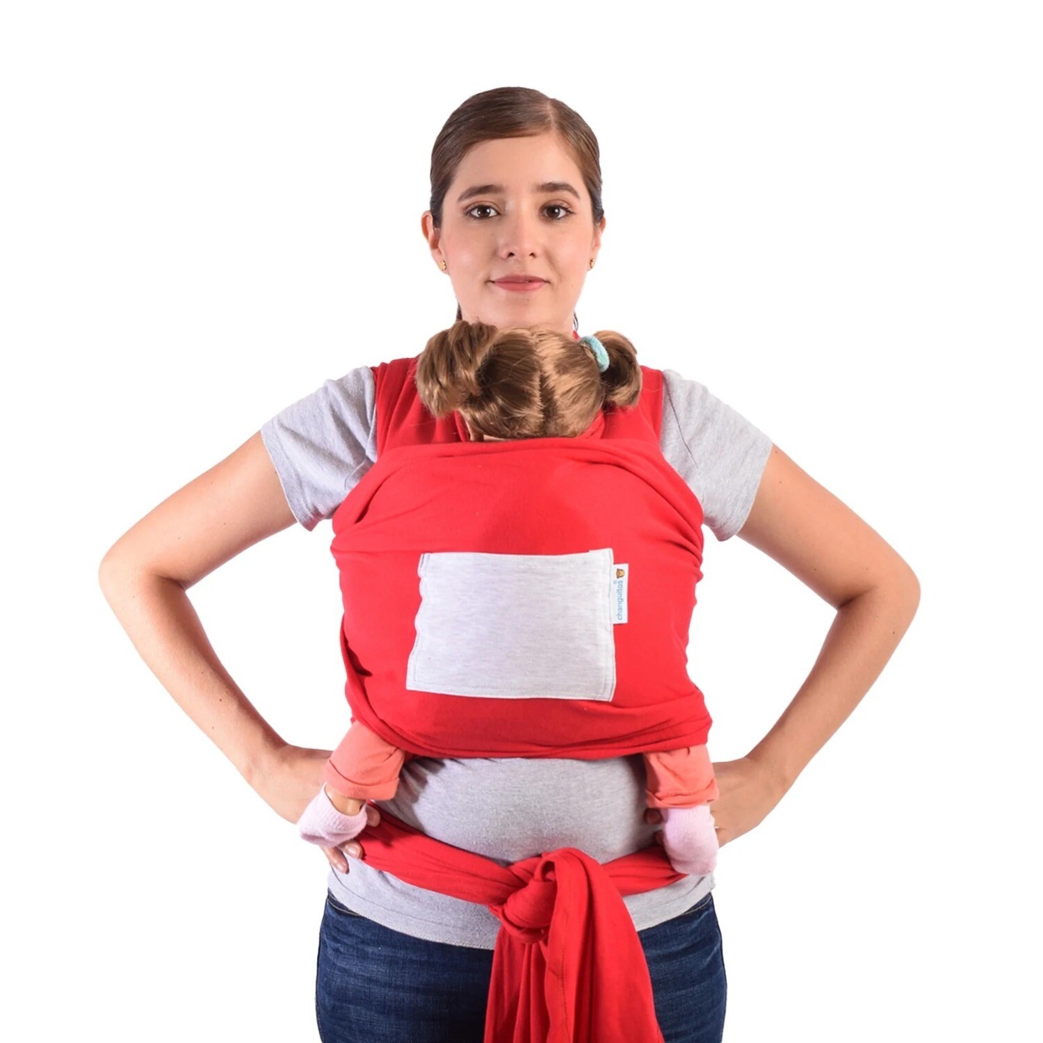 Fular cargador de bebe portabebe 100% algodon - Rojo