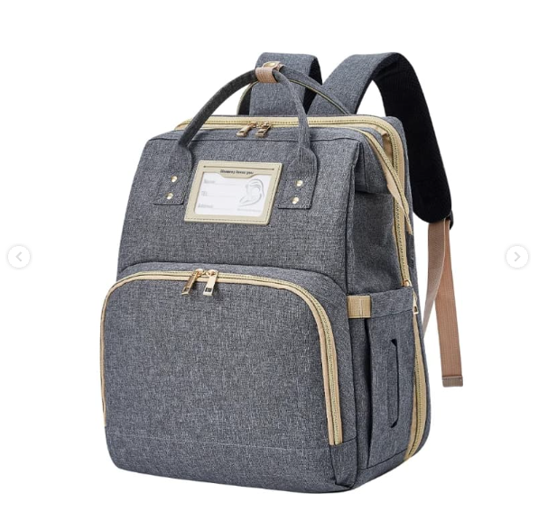 Pañalera 2 en 1 - Gris  (envio gratis)