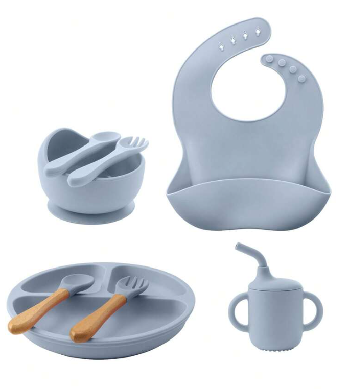 Set de platos de silicona de 8 piezas envió gratis