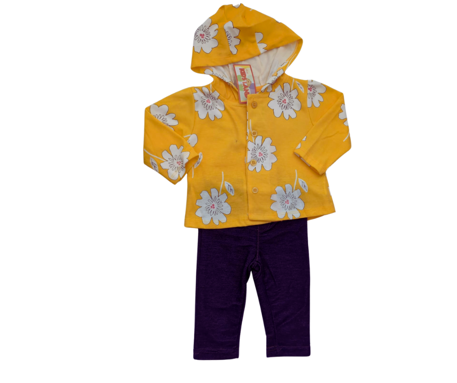 Conjunto flores disponible 0-3 Meses