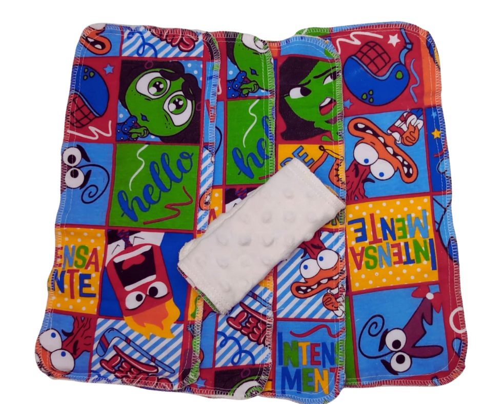 Paq 5 unidades Baby Cube Tela Mink -INTENSAMENTE