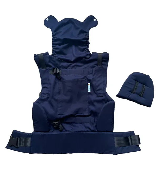 Cargador de bebe Mochila ergonomica -azul marino