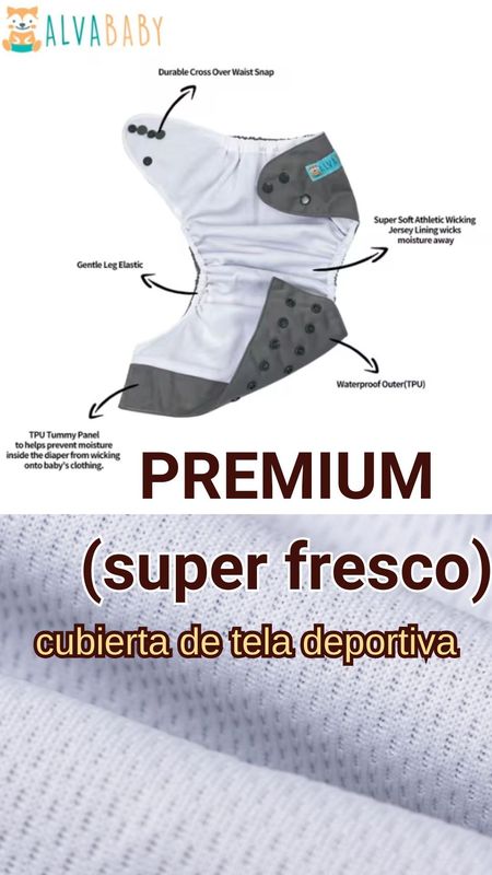 Pañal de tela PREMIUM (super fresco)