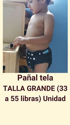 Pañal de tela Talla Grande Alvababy 33 a 55 libras