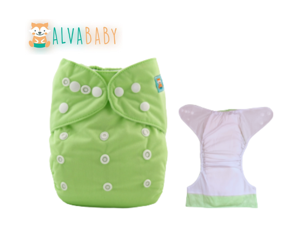 Pañal liso unitalla Helecho - TD PREMIUM  Alvababy