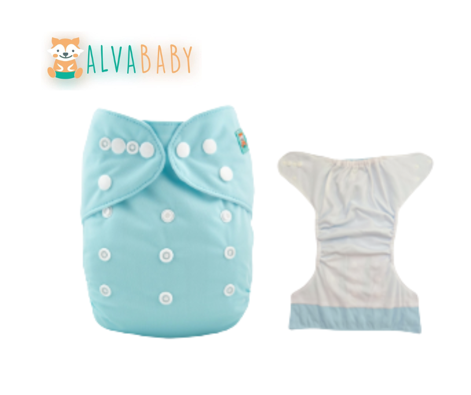 Pañal liso unitalla cielo - TD PREMIUM Alvababy
