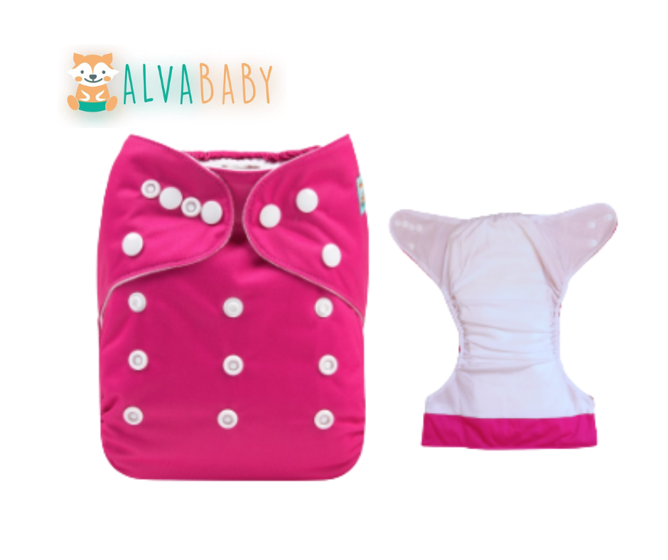 Pañal liso Unitalla Fuscia - TD PREMIUM Alvababy