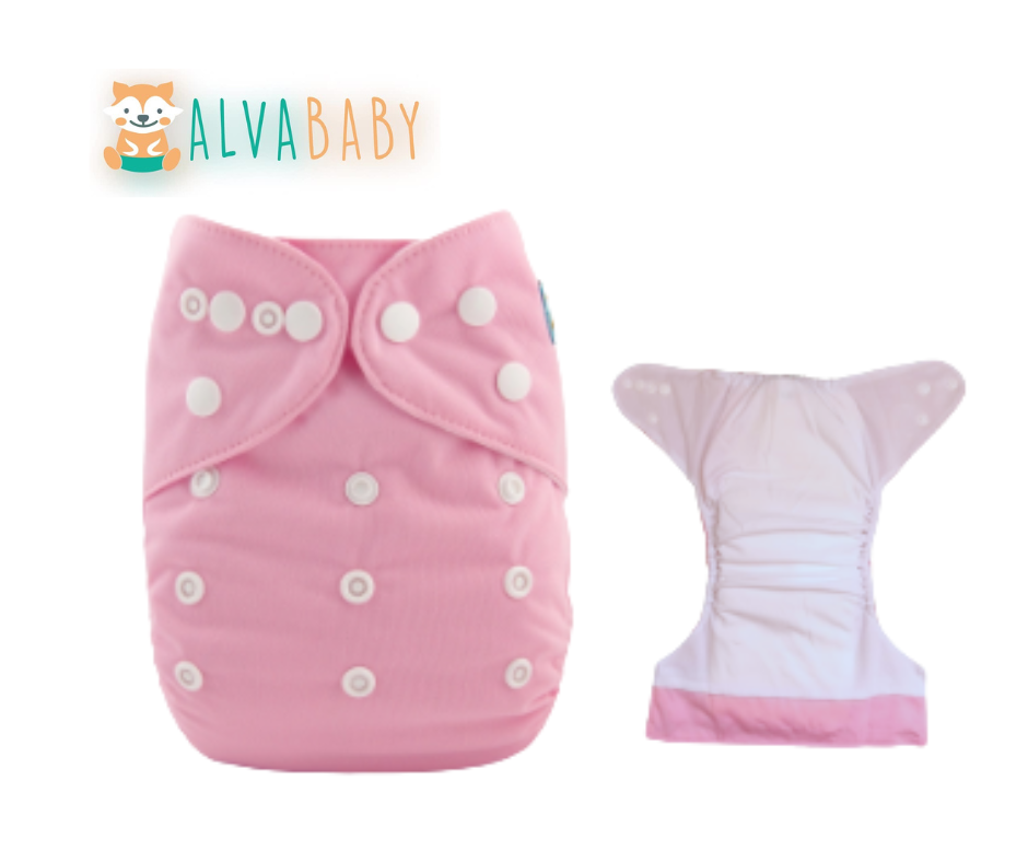Pañal unitalla liso Rubor - TD PREMIUM Alvababy