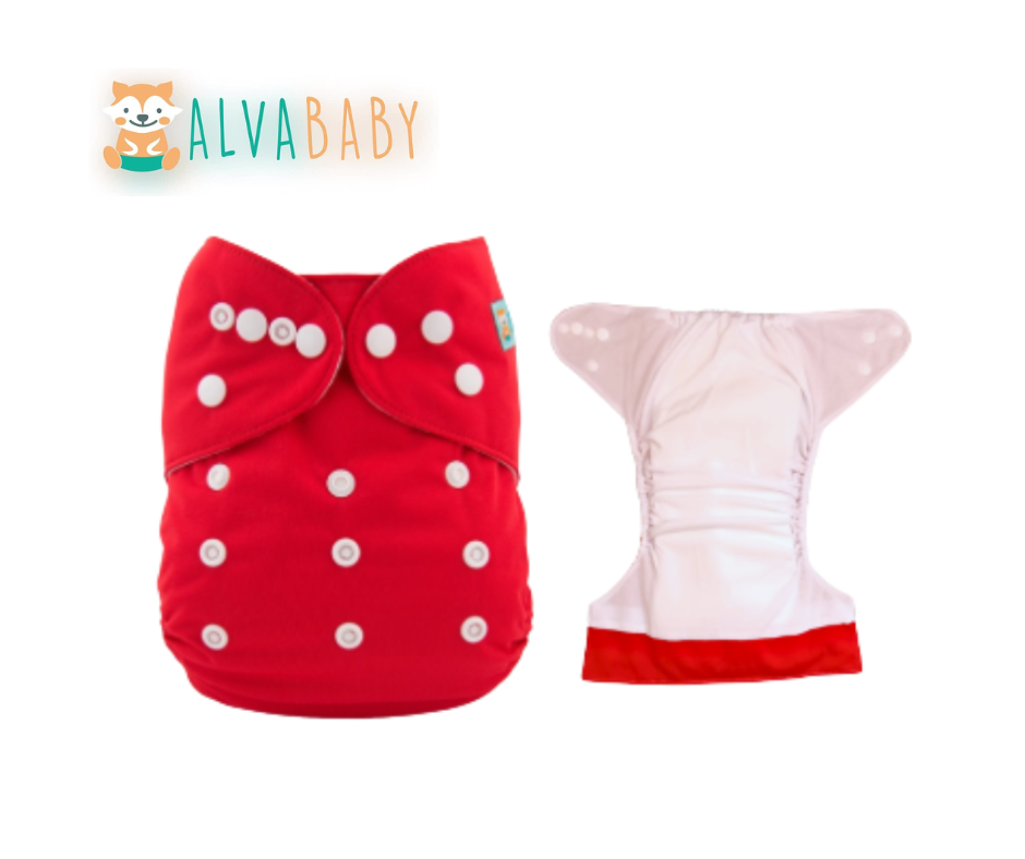 Pañal liso unitalla Rojo - TDPREMIUMAlvababy