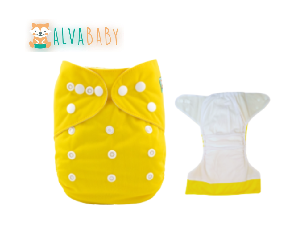 Pañal liso unitalla Amarillo - TD premiun Alvababy