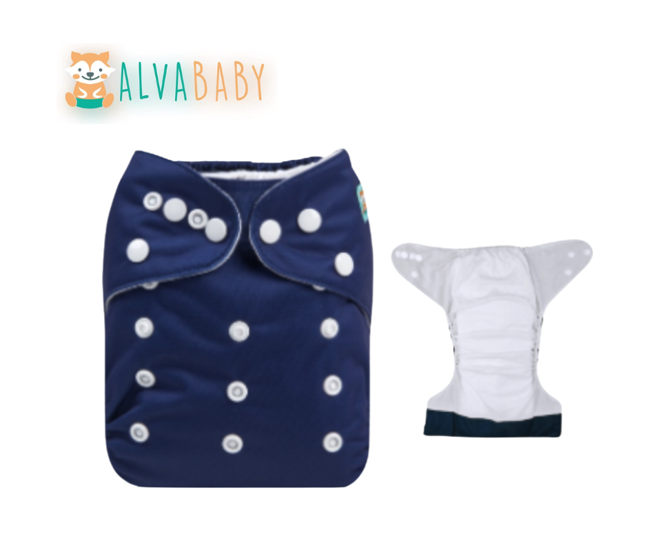 Pañal liso unitalla Indigo - TD premiun Alvababy