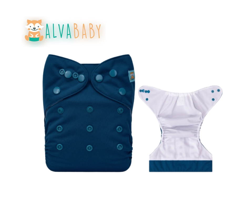 Pañal liso Unitalla Pavo Real - TDPREMIUM Alvababy