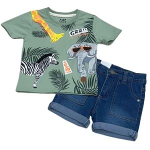 Conjunto Selva  Talla 12 , 18 y 24 Meses