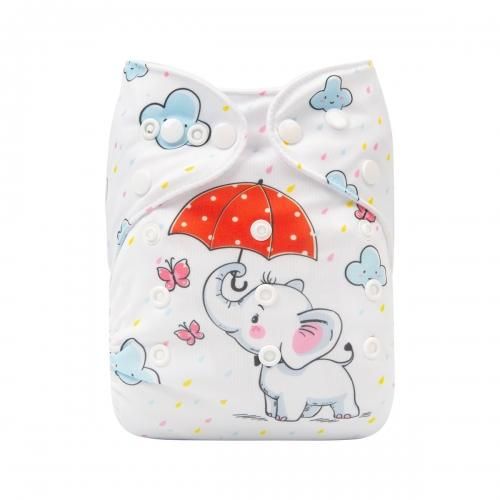 Pañal Ecologico  PREMIUM-  Elefante en la Lluvia
