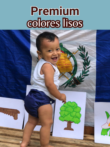 Pañal ecologicos lisos premium